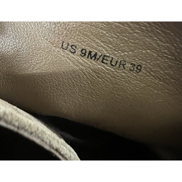 VINCE Cabria Moss Green Suede Lace-Up Lug Ankle Boots Shoes - Picture 11 of 12